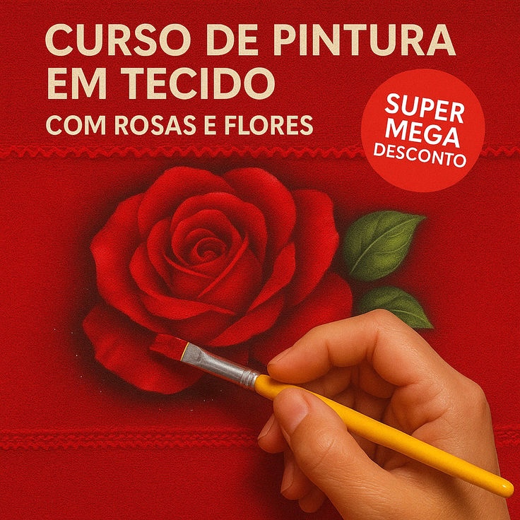 Curso Pinturas de Rosas e Flores